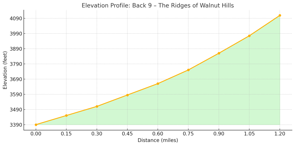 Elevation Profile – Walnut Hills Disc Golf