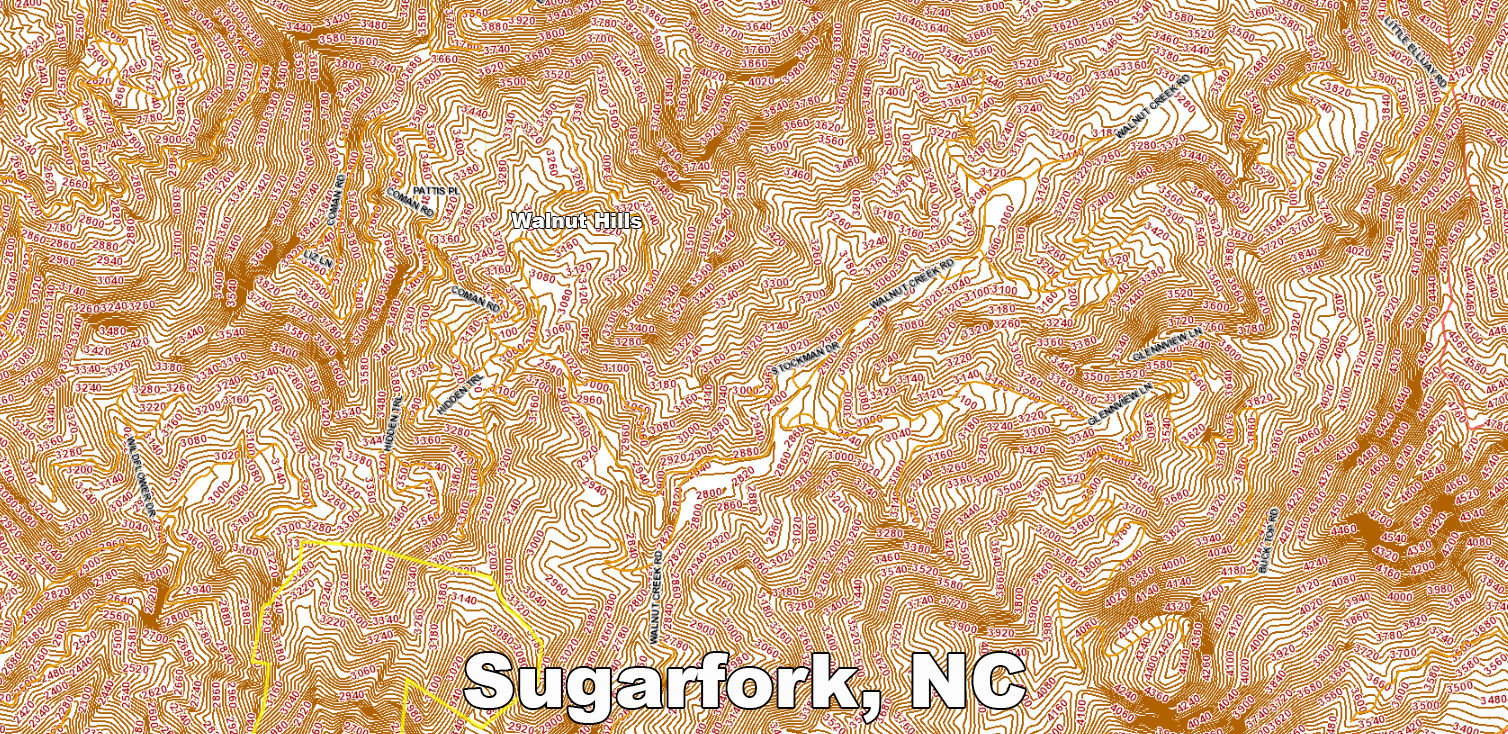 Sugarfork Overview Wide Map